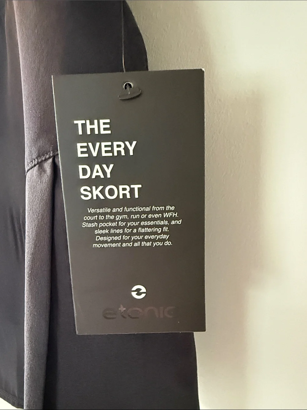 Eton Black Everyday Skort, S, NWT